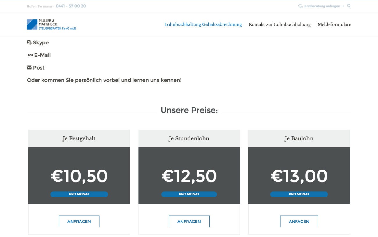 online konzept für steuerberater