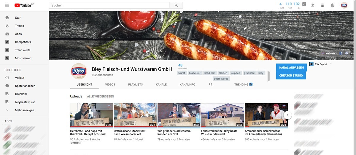 was kostet Youtube Kanal, Unternehmen, Referenzen, Social Media,