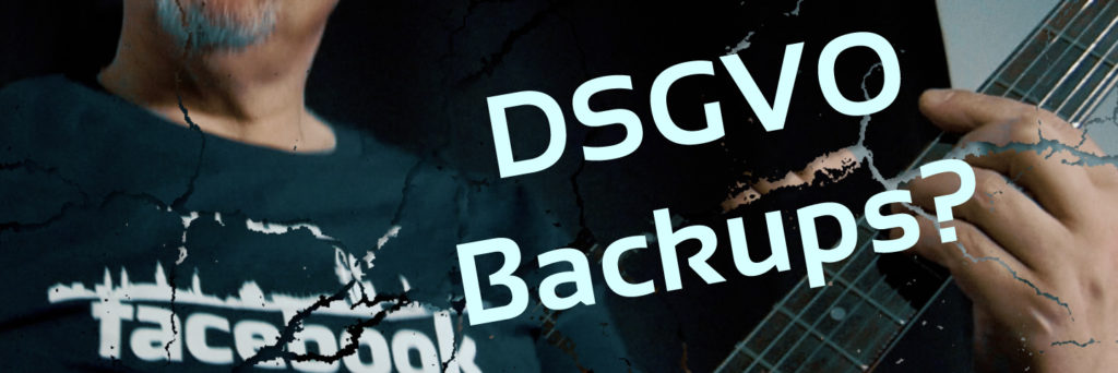 DSGVO, Backups